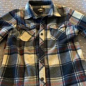 ONEILL boys flannel shirt 7x (XL)